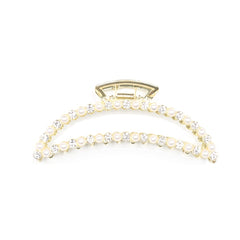 3pcs Girl's Faux Pearl Hair Clip Moon Shape Hair Accessories