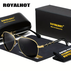 RoyalHot Polarized Oval Frame Sunglasses Driving Sun Glasses