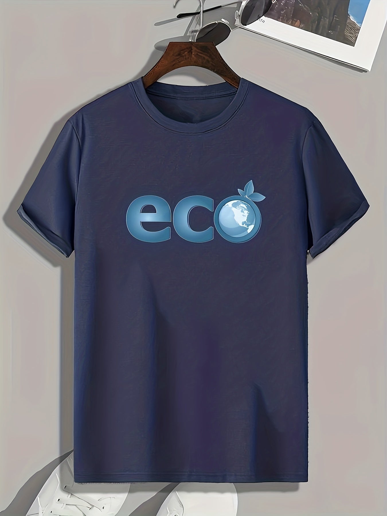 Eco Print Men's Graphic Tee Summer Casual Comfy T-shirt