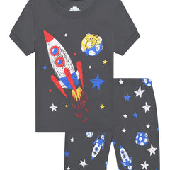 Boys Rocket And Planet Outfit Shorts & T shirt