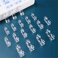 Cable Manager Wire Holder No Punching Self-adhesive Network Cable Clip