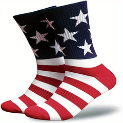 American Flag Pattern Socks for Men or Women - Patriotic 4th of July Freedom
