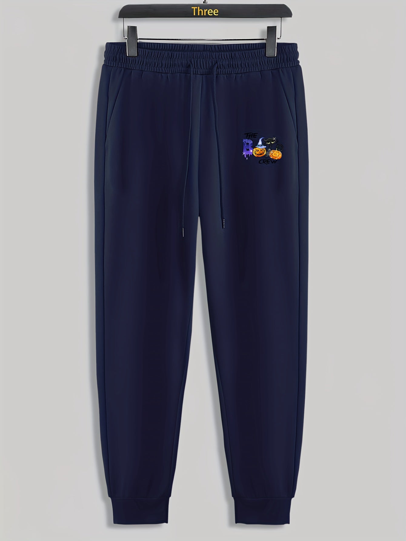 Halloween Pumpkin Print Men's Drawstring Sweatpants