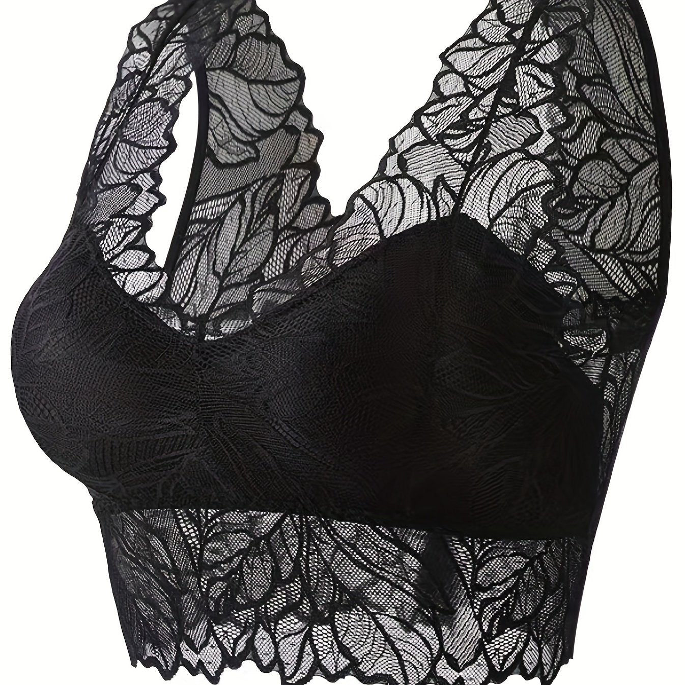 Lace Wireless Cami Tops for Women