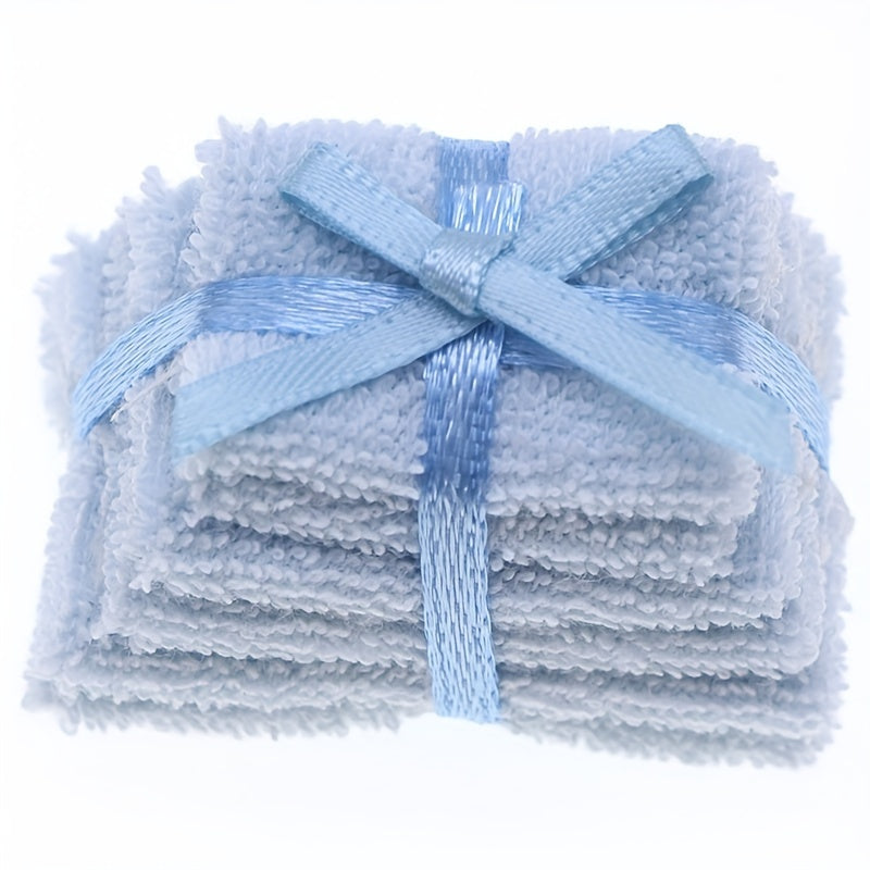 Mini Dollhouse Bath Towel Set Pink Hand Towels