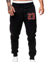 Men's 23 Print High Waisted Sweatpants With Pocket