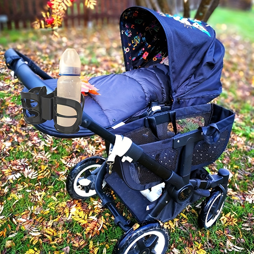 Convenient Stroller Cup Holder & Adjustable Handlebar Accessory