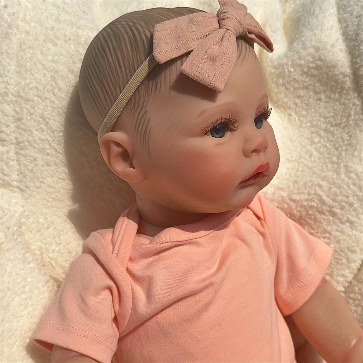 1pc Icradle 45 Youngsters Doll Soft Cloth Body 3D Skin with Visible Veins
