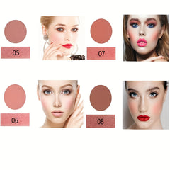 8 Blush Contouring Powder Palette - Waterproof Matte Shimmer Powder
