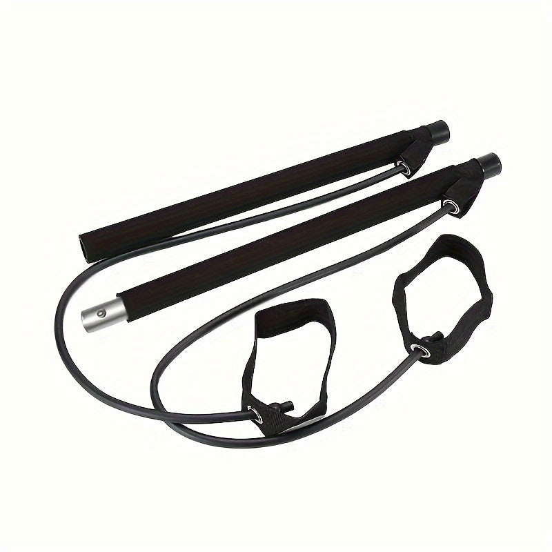 Pilates Stick With Resistance Rope for Full-Body Workout