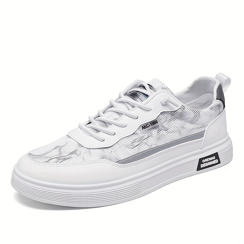 Men's Lace-up Front Skate Shoes Outdoor Casual Sneakers