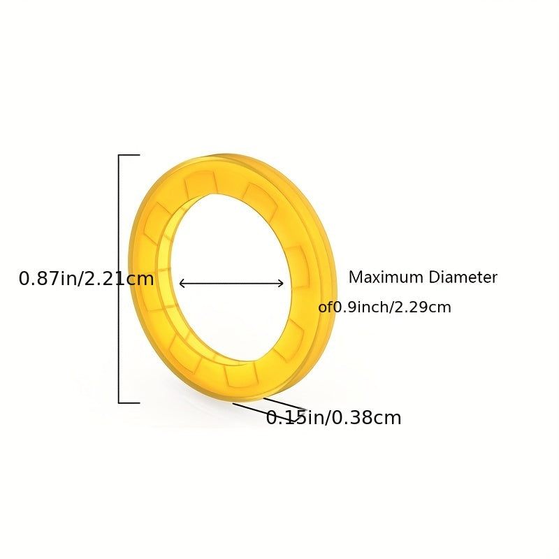 4pcs Silicone Key Cap Cover Labels Identifier Coding Ring Circular Key Cap