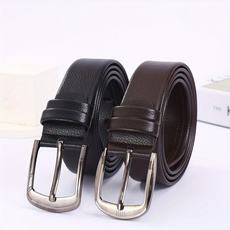 Men's PU Leather Business Belt For Jeans Pants