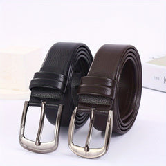 Men's PU Leather Business Belt For Jeans Pants
