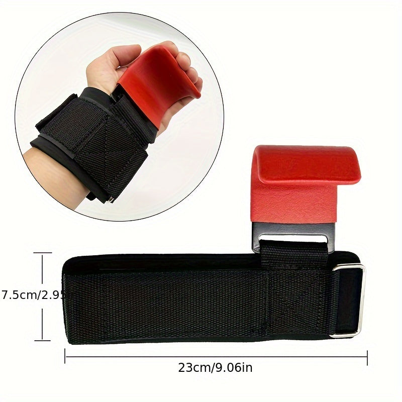 Weight Lifting Wrist Band With Hooks Hand Grip Support Wrist Straps