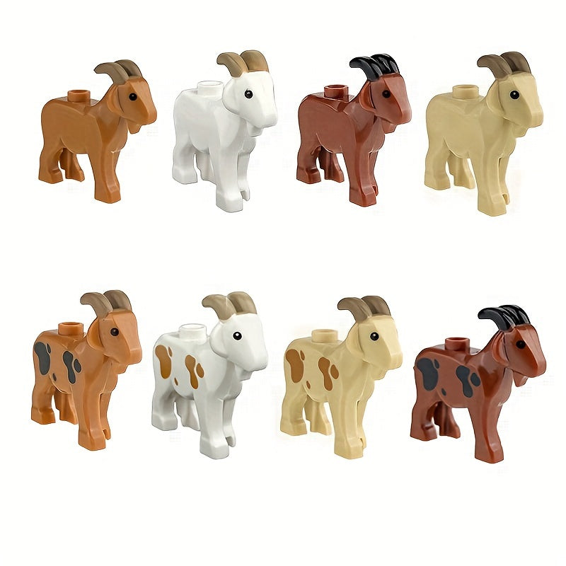 Wild Fun Goat MOC Desktop Ornament Building Block Set
