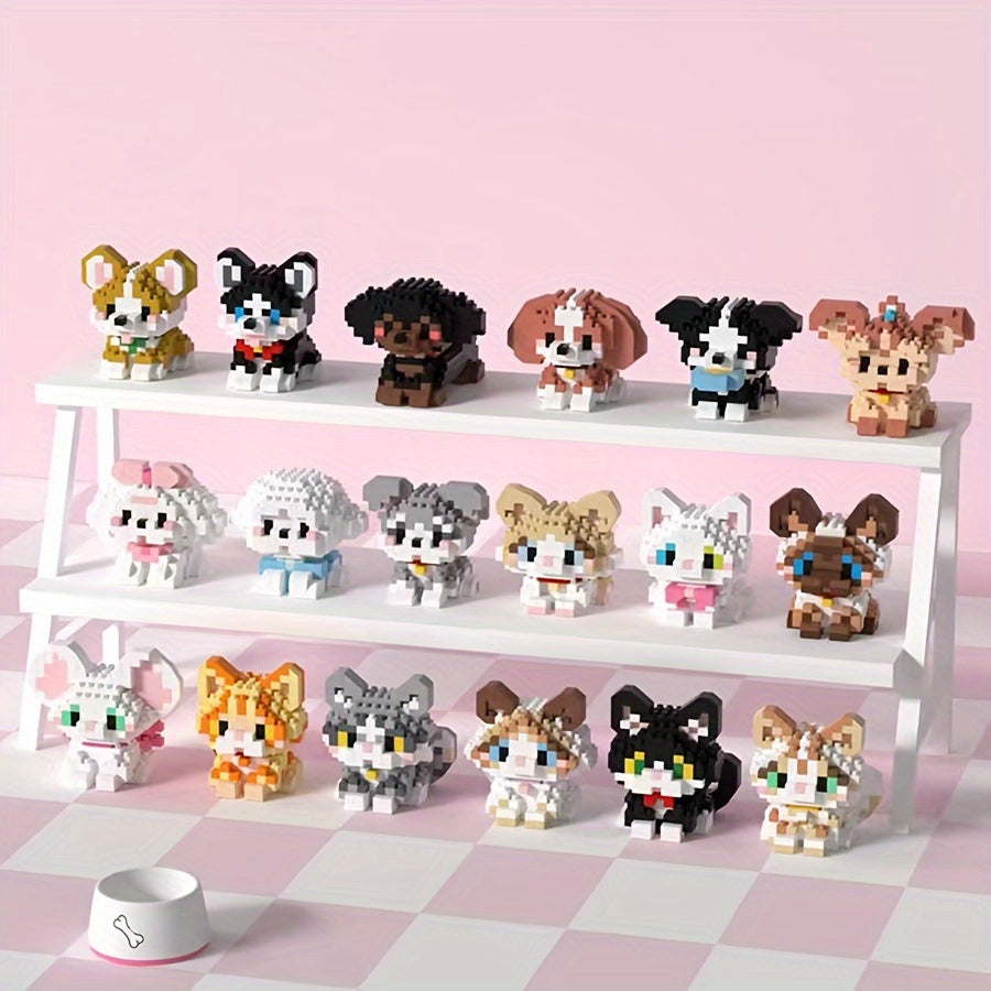 Small Size Cat & Dog Pet Building Blocks Toy