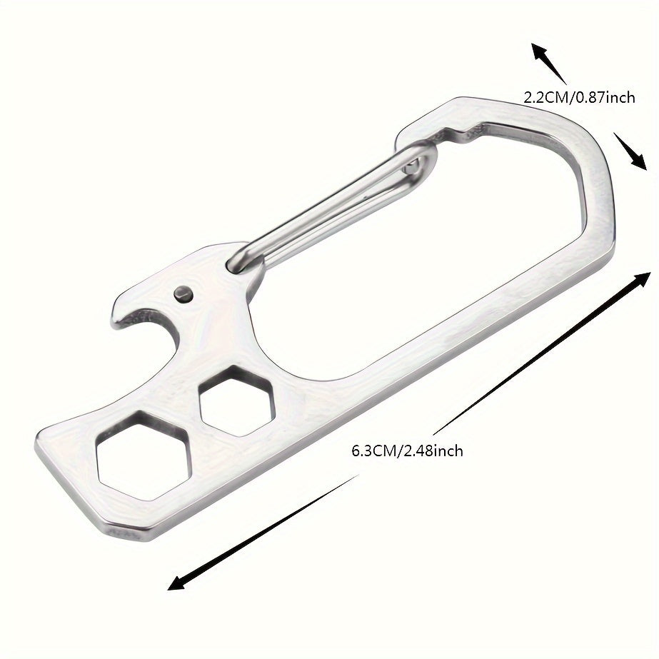 Key Chain Bottle Opener Carabiner Snap Clip Hook for Hiking Backpacking Camping
