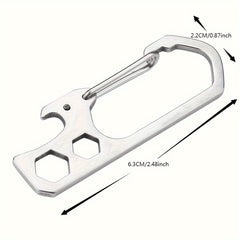 Key Chain Bottle Opener Carabiner Snap Clip Hook for Hiking Backpacking Camping