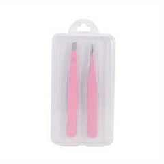 4pcs Eyebrow Tweezers Set with Storage Case