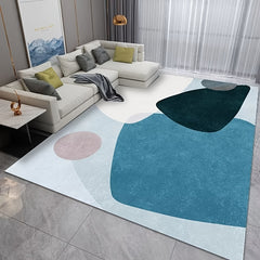 Modern Area Rug for Living Room Soft Polyester Fiber Carpet
