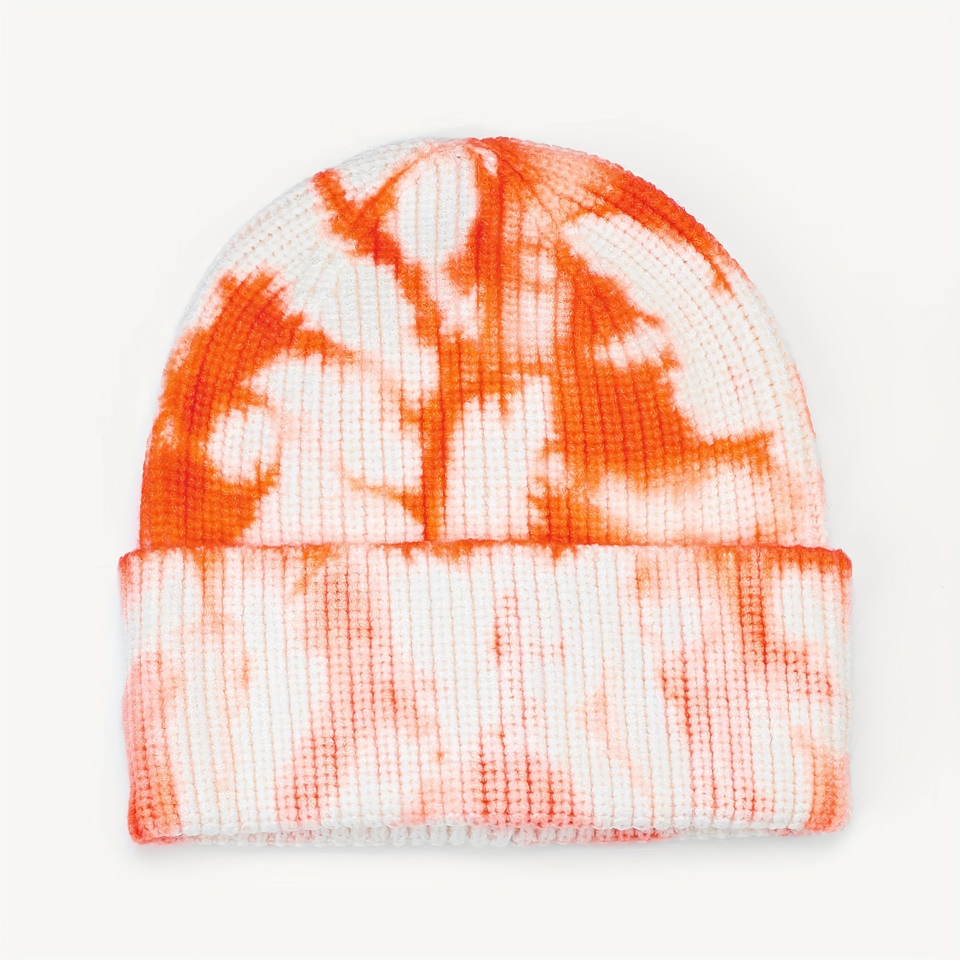 Mens Gradient Tie Dye Knitted Hat Beanie