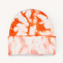 Mens Gradient Tie Dye Knitted Hat Beanie