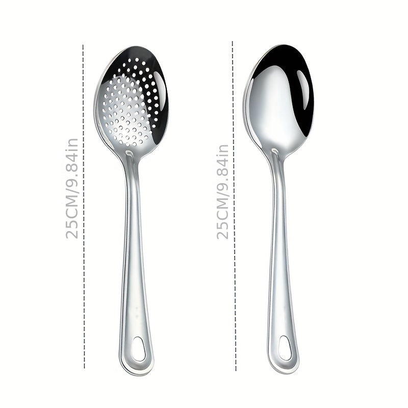 4pcs Serving Spoons Set 24 89 Cm Large Stainless Steel Buffet Dinner Restaurant
