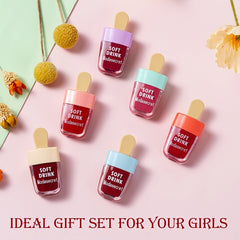 12 Pack Ice Cream Matte Lip Gloss Set Waterproof Long Lasting Lipstick Kit