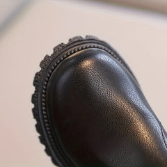 Girls' Lightweight Non-slip Zipper Boots for Spring and Autumn