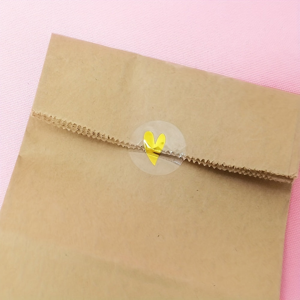 500pcs Heart Envelope Seals Thank You Stickers for Small Business Weddings