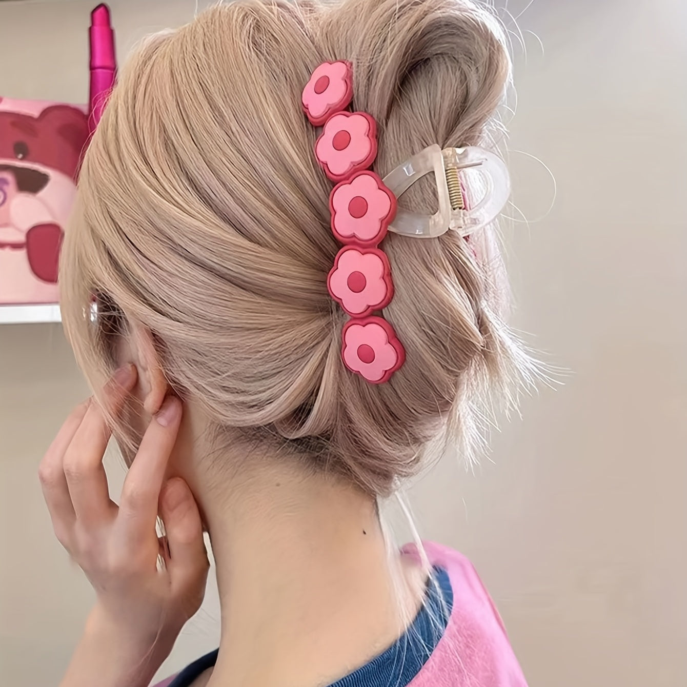 Sweet Flower Claw Clip Hair Accessories For Girls