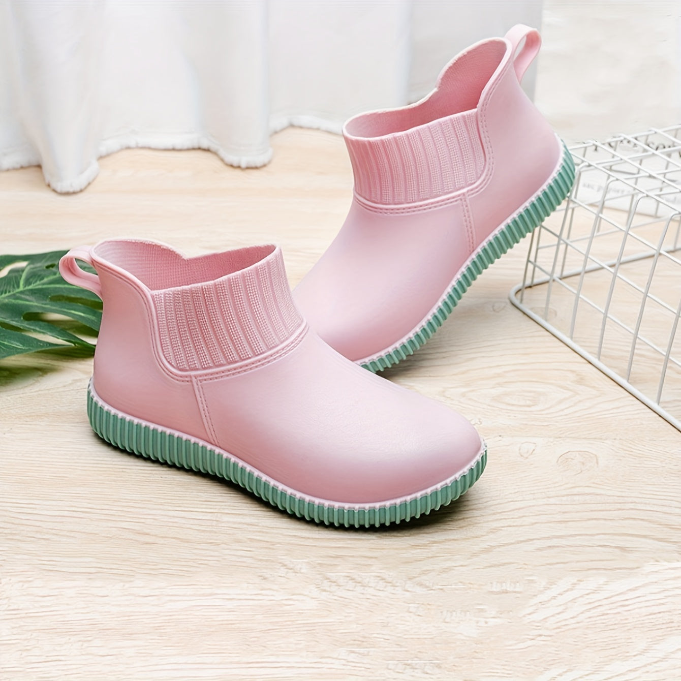 Women's Stylish Waterproof Rain Boots Non Slip Medium Calf Fishing Boots