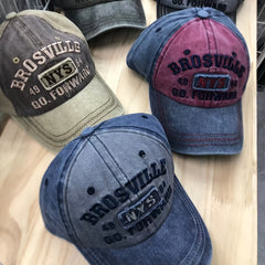 Washed Cotton Baseball Cap Hip hop Street Dance Sun Hat NYS Hat S