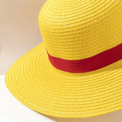 Straw Hat Breathable Wide Brim Sun Protection Bucket Hat