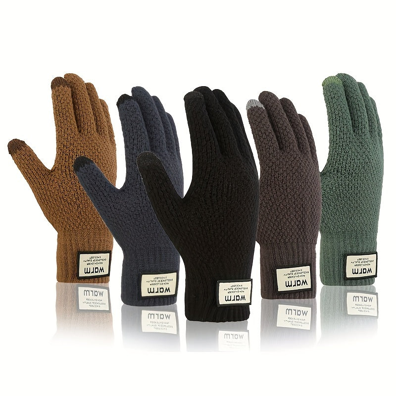 Winter Warm Knitted Gloves Touch Screen Gloves for Cycling