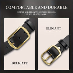 Men's Casual Buckle Belt PU Leather Unisex Decorative Accessories