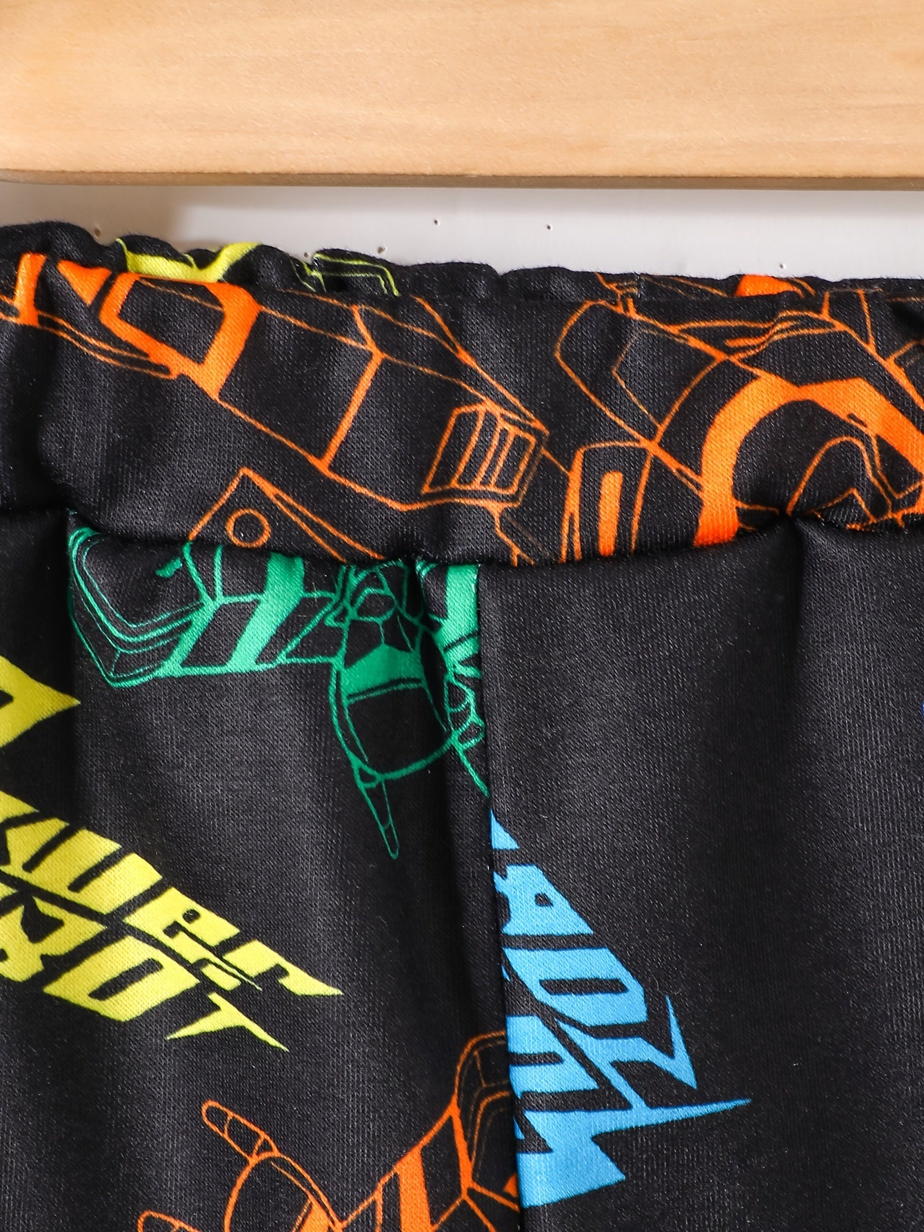 Boy's Robot Pattern Outfit 2pcs Set POWER ROBOT Print Kid's Clothes