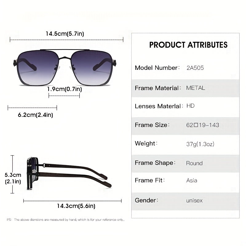 Men's Vintage Square Polarized Sunglasses UV400