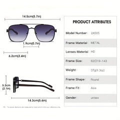 Men's Vintage Square Polarized Sunglasses UV400