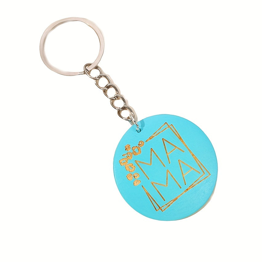 MAMA Engraved Keychain Key Ring Purse Bag Charm Gift For Mom