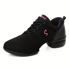 Arch Support Non Slip Dance Shoes Mesh Breathable Comfortable Flying Woven Shoes