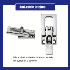 2pcs Marine Anti Rattle Latches Boat Door Hatch Hold Down 316 Stainless Steel