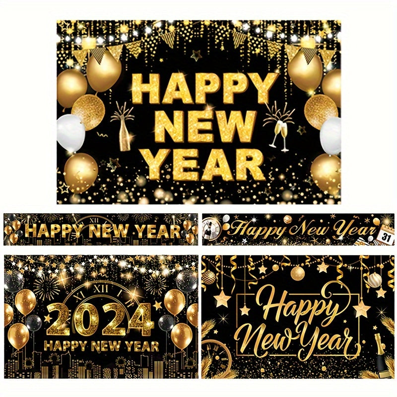 Year Backdrop Banner Cloth Background for Party Decorations