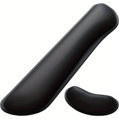 Cleanable PU Leather Keyboard Wrist Rest Pad Memory Foam Support