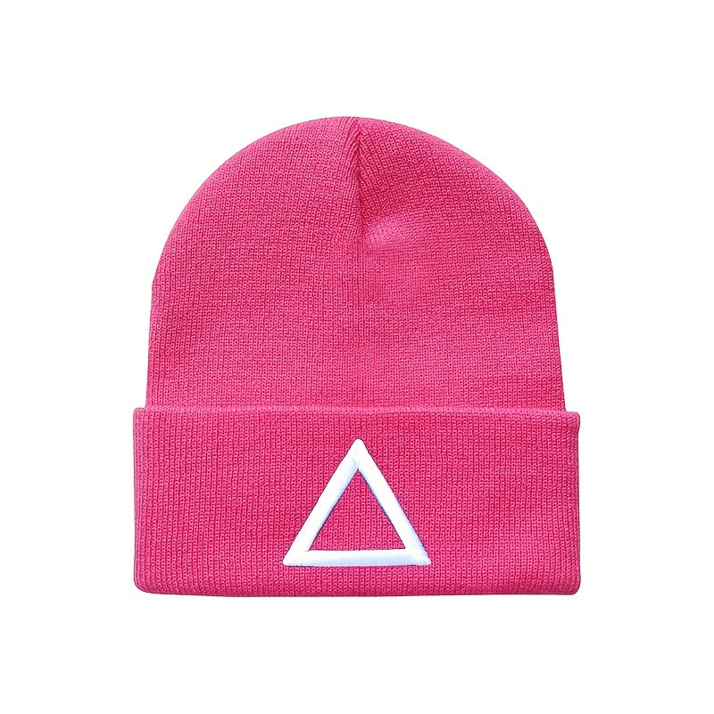 Embroidered Knit Hat for Men