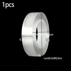 Transparent Reusable Double Sided Tape - Nanotraceless Sticker