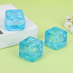 Slow Rebound Maltose Sensory Toy Frosted Snowflake & Ice Crystal TPR Squishy Han