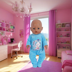 Doll Rabbit Outfits Rose Red Pink Bunny Patterns for 35-56-43-17-18inch Dolls