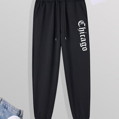 Men's Graphic Print Casual Sweatpants Drawstring Pocket